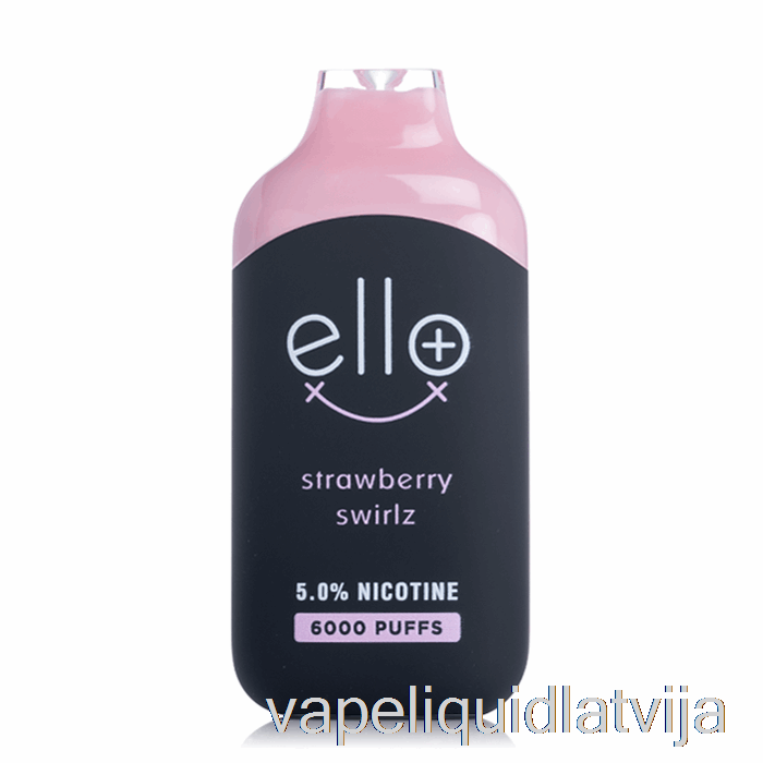 Blvk Ello Plus 6000 Vienreizējās Lietošanas Zemeņu Swirlz Vape šķidrums
